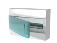 41P18X12 - Бокс настенный Mistral41 18М зеленая дверь(без клемм)