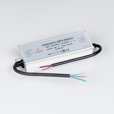 Блок питания ARPV-36200-A1 (36V, 5.55A, 200W) (Arlight, IP67 Металл, 3 года), 035966