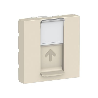 NU941154 - Unica modular лиц. Панель rj45, одиночная, без коннектора, 2 модуля, антрацит