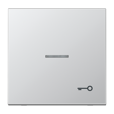 Клавиша для контрольного выключателя с подсветкой и символом "замок"; алюминий, AL2990KO5T