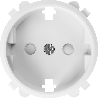 Donel D16 матовый белый Накладка для розетки Schuko с заземлением, со шторками 16A 250 В~, DO22033