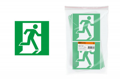 Знак "Выход здесь" (правосторонний) 150х150мм TDM Electric, SQ0817-0043