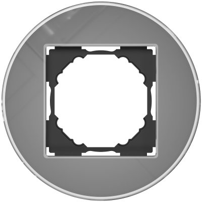 Donel A07 Natural Round Дымчатое стекло рамка 1-я, серия DB, DERN211SG