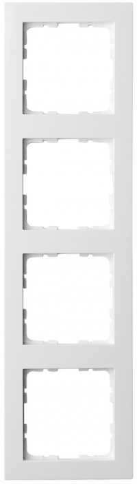 Рамка G-Classic 4-постовая, цвет белый глянцевый, G1004W, Jasmart Electric Рамка G-Classic 4-постовая, цвет белый глянцевый, G1004W, Jasmart Electric