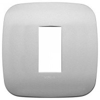 19671.23 - Vimar Накладка ROUND на 1 модуль серебро матовое