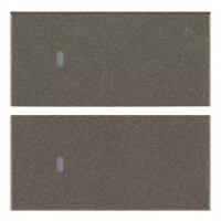 Vimar Две клавиши 2М для автоматизации, Metal, 19752.M