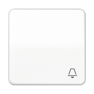 Клавиша ударопрочная с символом "звонок" для кнопок; белая, CD590BFKWW