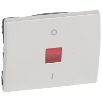 Legrand Клавиша - Galea Life - двухполюсная с индикацией - Pearl, 771518