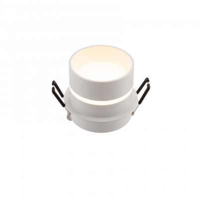 Denkirs DK2404-WH Встраиваемый светильник влагозащ., IP 44, 10 Вт, GU10, белый, алюминий