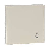 SM Клавиша 1-ная символом "Звонок", беж. блест.