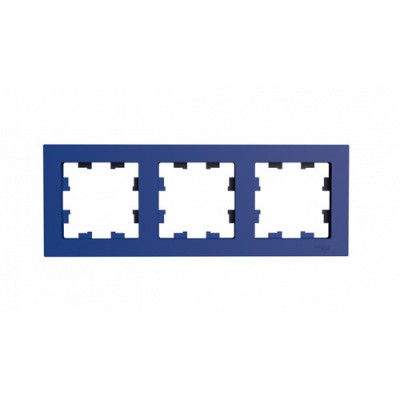 ATN001103 - ATLASDESIGN 3-постовая РАМКА, универсальная, АКВАМАРИН, Systeme Electric