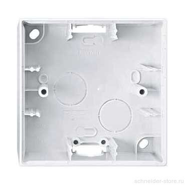 M-Elegance Коробка 1-ная для накладного монтажа, бел.