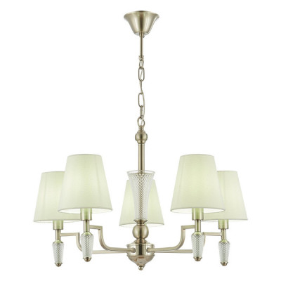 Evoluce SLE105503-05 Светильник подвесной Никель/Белый E14 5*40W