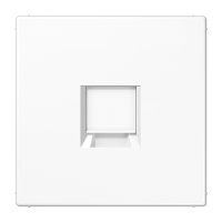 Плата (фиксация защёлкиванием) для одного модуля; термопласт; белый, LS1969-15WEWW