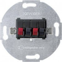 Мех-зм аудио 2 пары зажимов (стерео) 10мм2, антрацит