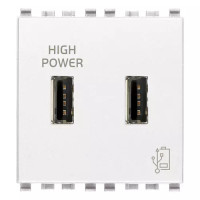 Vimar Зарядное устройство с разъемом USB 5V 2,1A 2M, белое , 20295.B