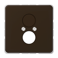 Крышка для 2-х гнезд; коричневая, CD562BR