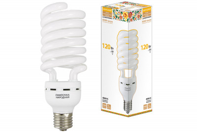 Лампа люминесцентная НЛ-HS-120 Вт-4000 К–Е40, SQ0347-0049