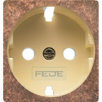 FD04314RU-A Fede Fede Обрамление розетки 2К+З для мех-зма FD16523, Rustic Cooper/беж.