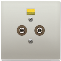 Штепсельная розетка для выравнивания потенциалов; благородная сталь, ES2965-2