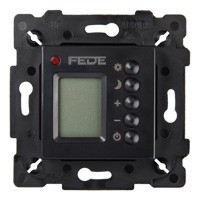FD18004-M Fede Fede Терморегулятор многофункциональный с LCD монитором и датчиком 4 м, черный