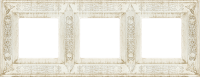 FD01413BD Fede Granada Рамка 3-ная, White Decape
