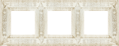 FD01413BD Fede Granada Рамка 3-ная, White Decape