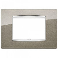 20653.C08 - Vimar Накладка классика для 3 модуля титан металлик