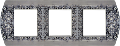 FD01423GR Fede San Remo Рамка 3-ная, Graphite