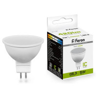 Лампа светодиодная, (5W) 230V G5.3 4000K MR16, LB-24, Feron 25126