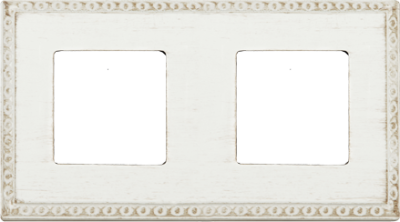 FD01212BD Fede Toledo Provence Рамка 2-ная, White Decape