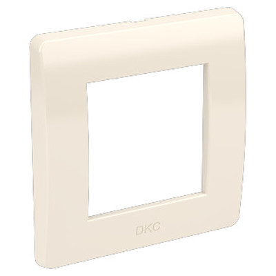 ДКС Рамка на 2 модуля (одноместная), слоновая кость, RAL9001, 75010O