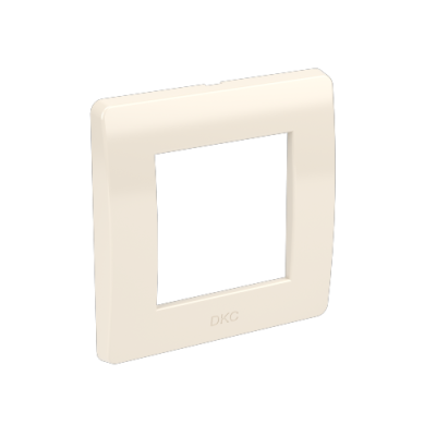 ДКС Рамка на 2 модуля (одноместная), слоновая кость, RAL9001, 75010O