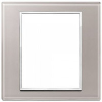 Vimar Накладка Eikon Evo на 8 модулей, серый жемчуг, 21668.73