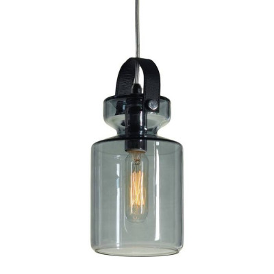 LUSSOLE BRIGHTON Подвесной светильник, цвет основания - хром, плафон - стекло (цвет - синий), 1x40W E14, LSP-9639