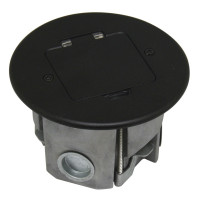 Donel Лючок 2 мод. (1 мод. 45х45 мм.),  круглый, антрацит, IP44, (с уст. набором), DFB2ZAN Donel Лючок 2 мод. (1 мод. 45х45 мм.),  круглый, антрацит, IP44, (с уст. набором), DFB2ZAN