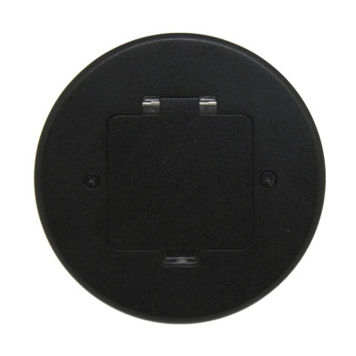 Donel Лючок 2 мод. (1 мод. 45х45 мм.),  круглый, антрацит, IP44, (с уст. набором), DFB2ZAN