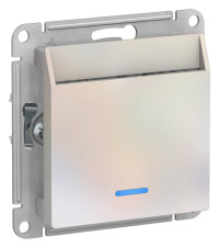 ATN000467 - ATLASDESIGN ВЫКЛЮЧАТЕЛЬ карточный с подсветкой, 10А, без задержки отключения, механизм, ЖЕМЧУГ, Systeme Electric ATN000467 - ATLASDESIGN ВЫКЛЮЧАТЕЛЬ карточный с подсветкой, 10А, без задержки отключения, механизм, ЖЕМЧУГ, Systeme Electric