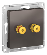 ATN000687 - ATLASDESIGN АУДИОРОЗЕТКА двойная, МОККО, Systeme Electric ATN000687 - ATLASDESIGN АУДИОРОЗЕТКА двойная, МОККО, Systeme Electric