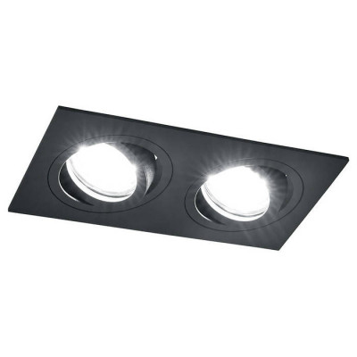 Светильник потолочный встраиваемый, MR16 G5.3, черный, DL2802, Feron 40530