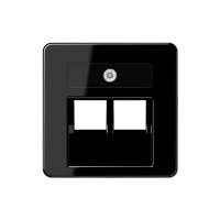 Крышка для для UAE розеток, черная, 169-2UAESW