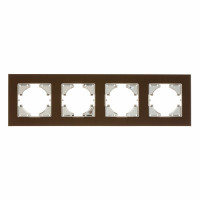 С1140-035 GUSI UGRA РАМКА 4-местная, алюминий, цвет чёрный., С1140-035