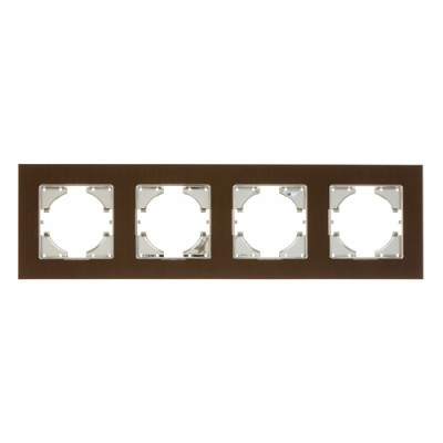 С1140-035 GUSI UGRA РАМКА 4-местная, алюминий, цвет чёрный., С1140-035