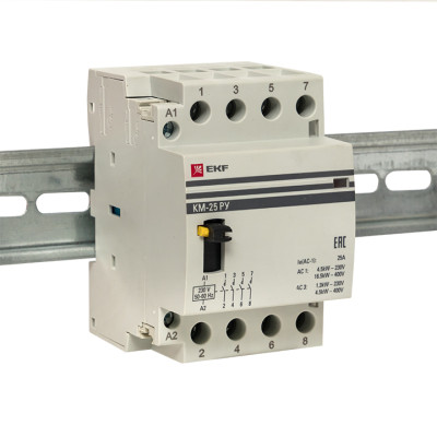 Контактор модульный КМ РУ 25А 4NO (3 мод.) EKF PROxima