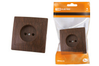 Розетка 2П 10А 250В "ЭКО" (бук) "Таймыр" TDM Electric, SQ1814-0311