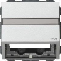 087065 Gira Накладка с опорной пластиной для розеток средств связи