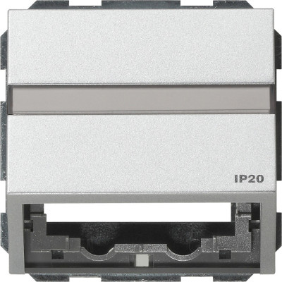 087065 Gira Накладка с опорной пластиной для розеток средств связи