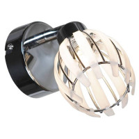 LUSSOLE NELSON Спот, цвет основания - хром, плафон - акрил (цвет - белый), 1x40W G9, LSP-0099