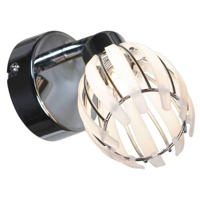 LUSSOLE NELSON Спот, цвет основания - хром, плафон - акрил (цвет - белый), 1x40W G9, LSP-0099
