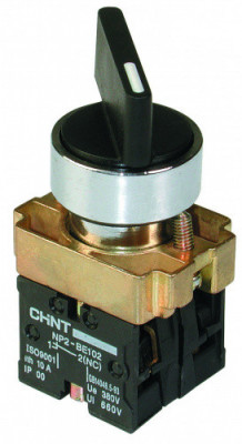 Chint Переключатель NP2-BJ21, 2 положения с фиксацией, 1НО IP40, 574856